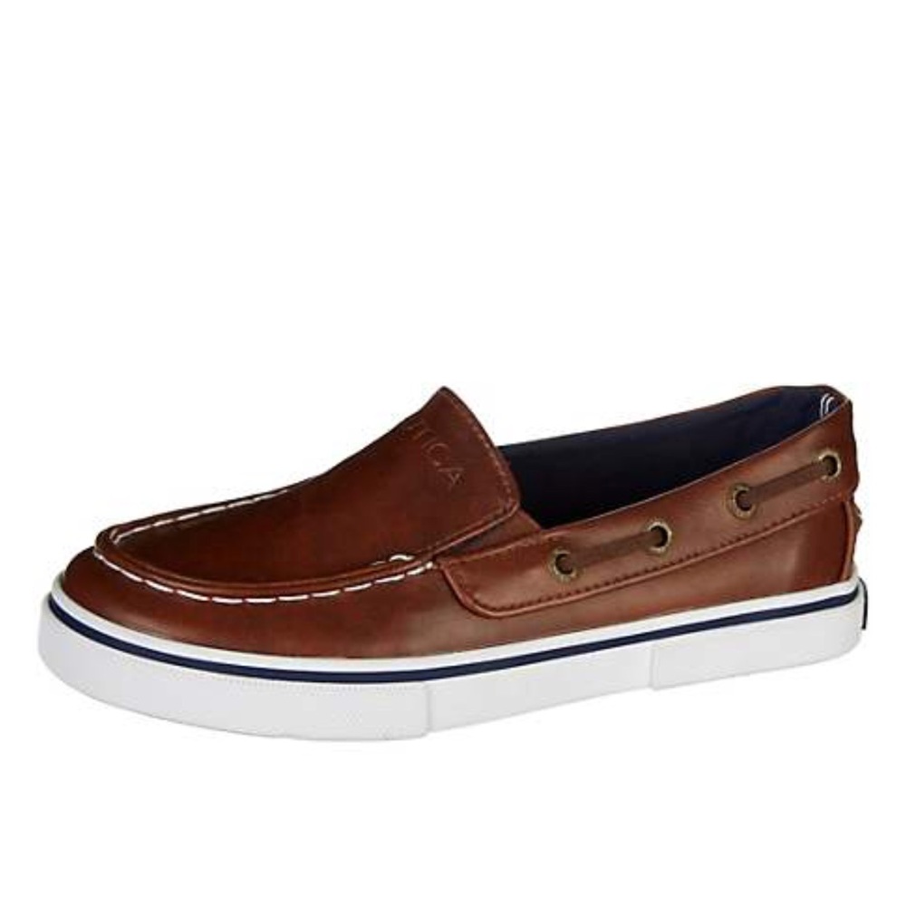 Good condition! Boys nautical 5 slip on shoes
